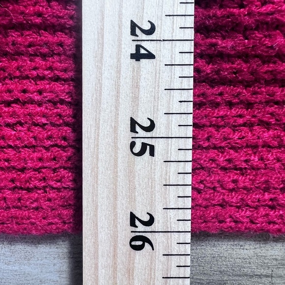 Soho New York & Company Red Knit Sweater Scoop Nexk Vibrant Red Size XL Chunky - Picture 4 of 8